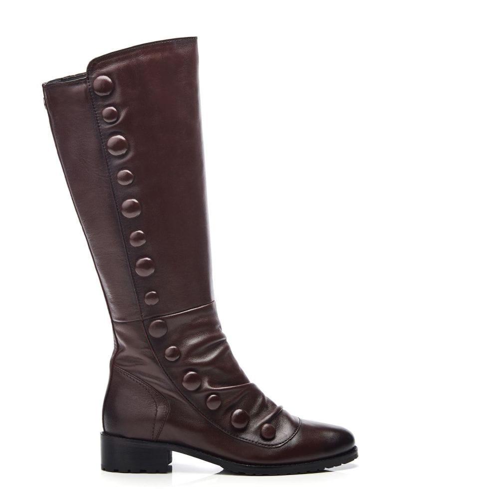 Moda In Pelle Irenne Burgundy Leather 36 Size: UK 3 / EU 36