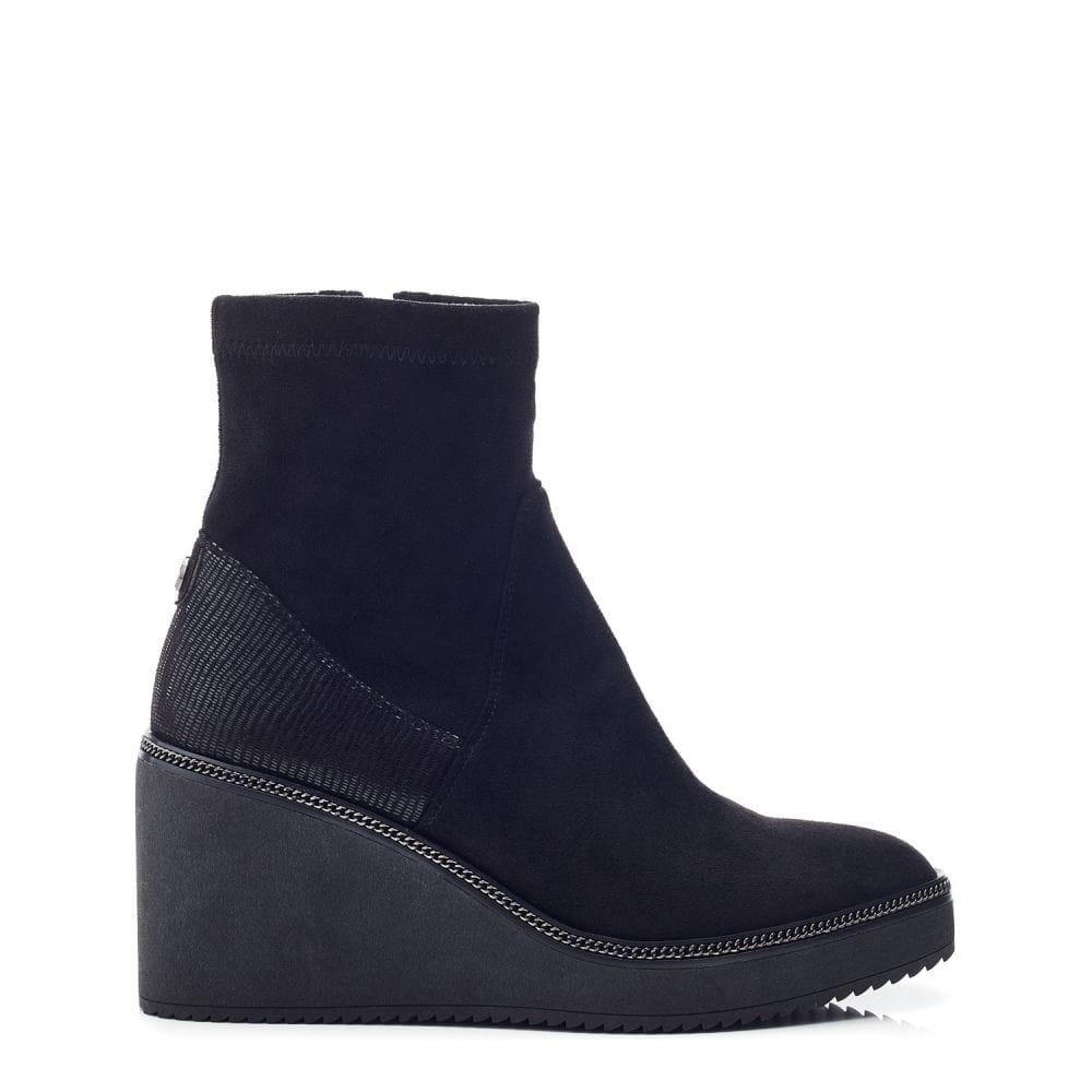 Moda In Pelle Kallie Black Alcantara 38 Size: UK 5 / EU 38