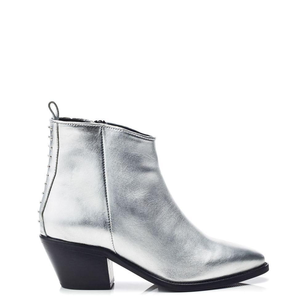 Moda In Pelle Maevie Silver Leather 41 Size: UK 8 / EU 41