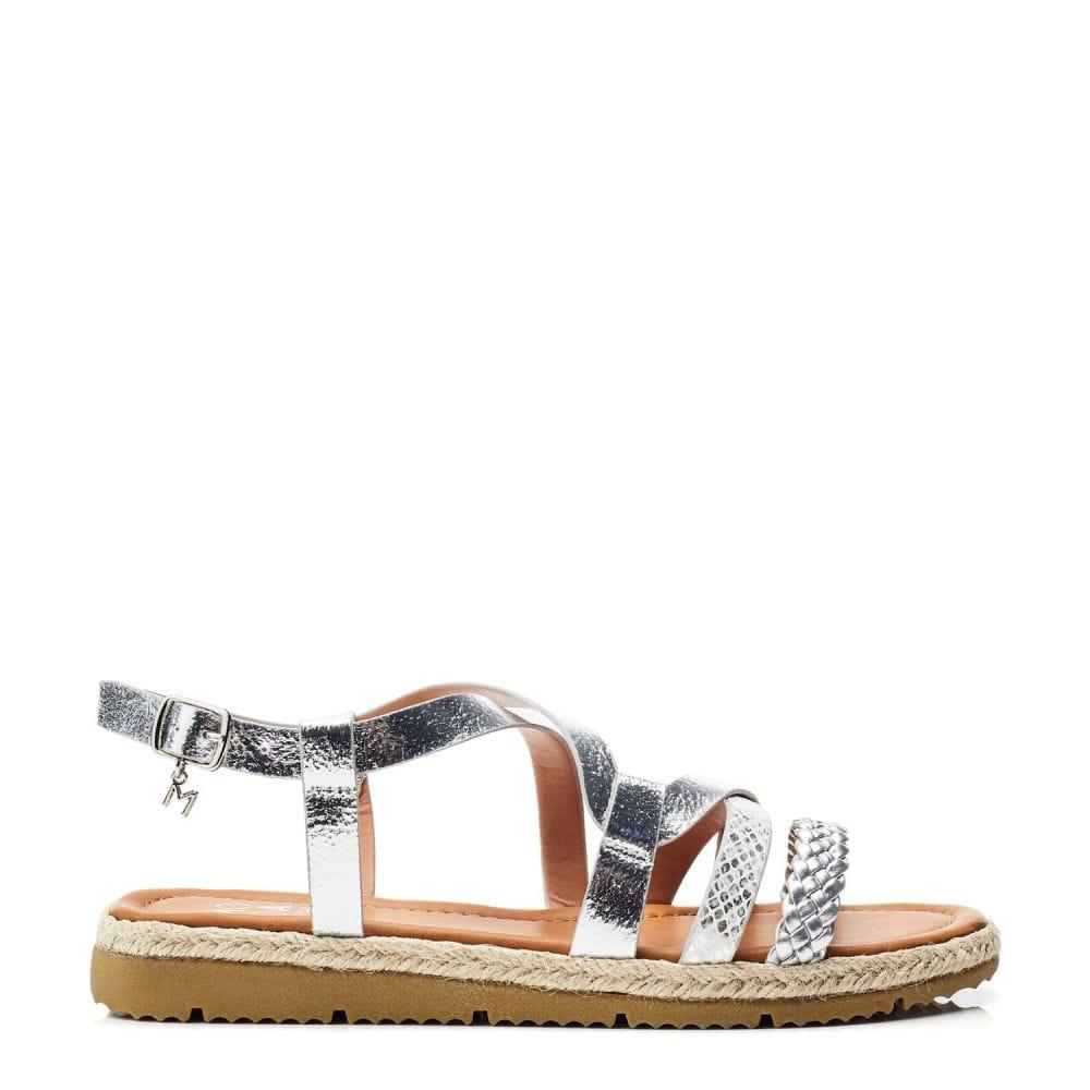 Moda In Pelle Nanccey Silver Metallic 37 Size: EU 37 / UK 4