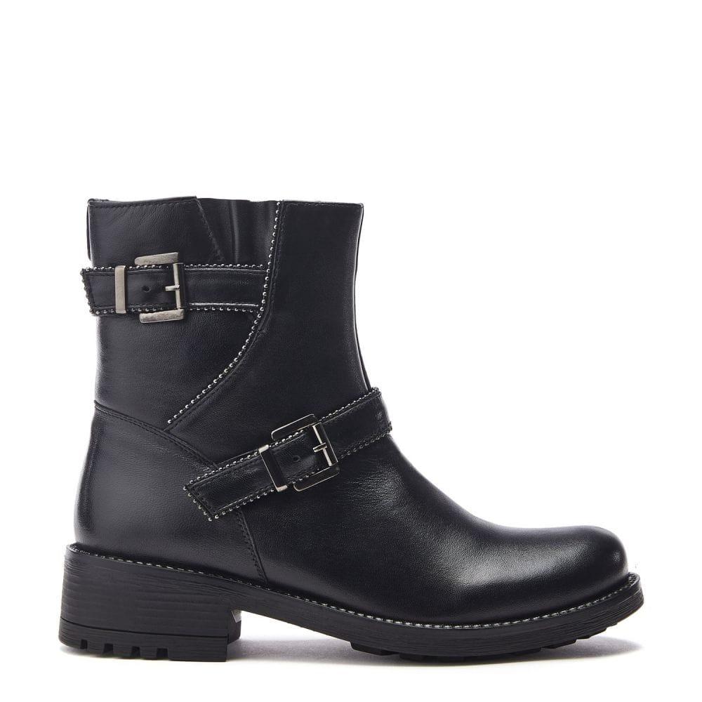 Moda In Pelle Oui Black Leather 40 Size: UK 7 / EU 40