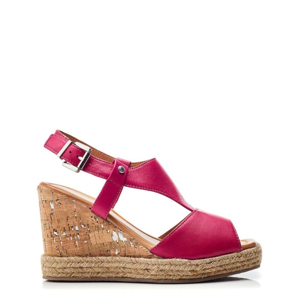 Moda In Pelle Petrina Raspberry Leather 36 Size: EU 36 / UK 3