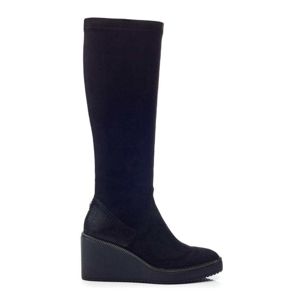 Moda In Pelle Sallie Black Alcantara 39 Size: UK 6 / EU 39