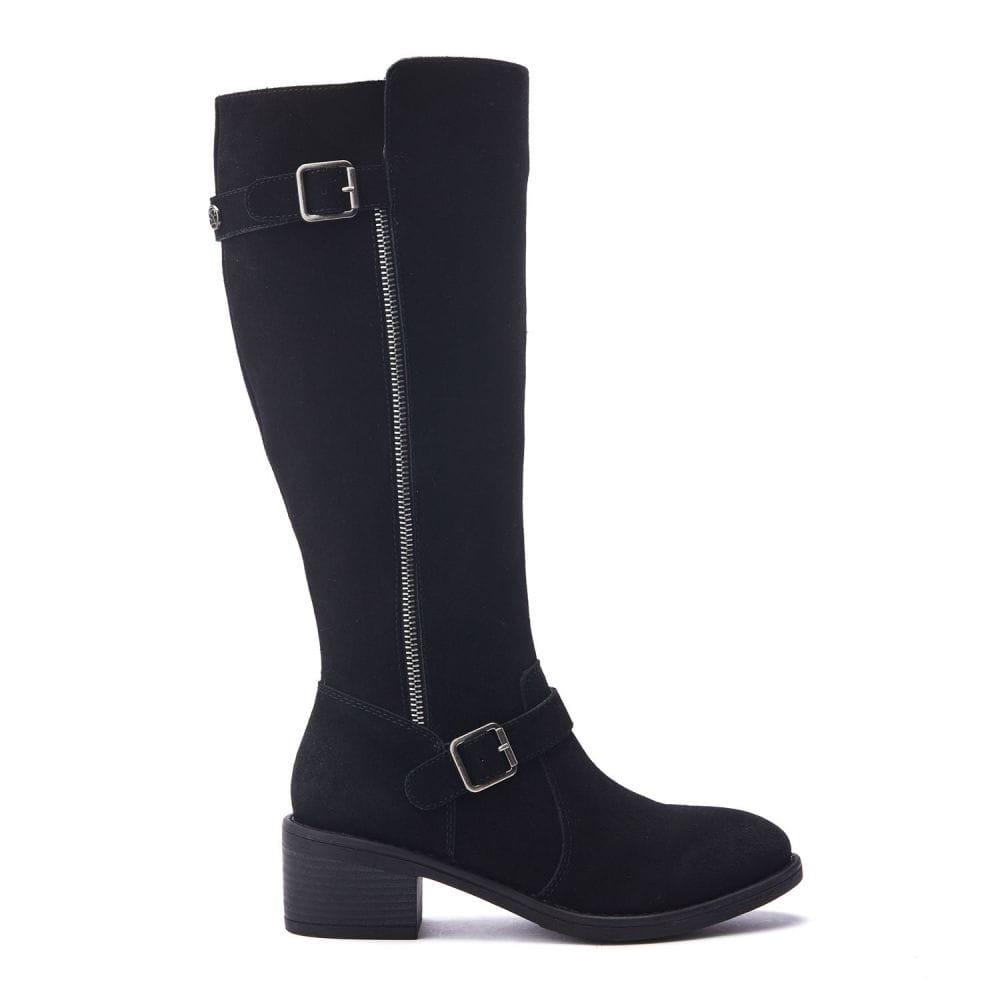 Moda In Pelle Senlis Black Suede 38 Size: UK 5 / EU 38