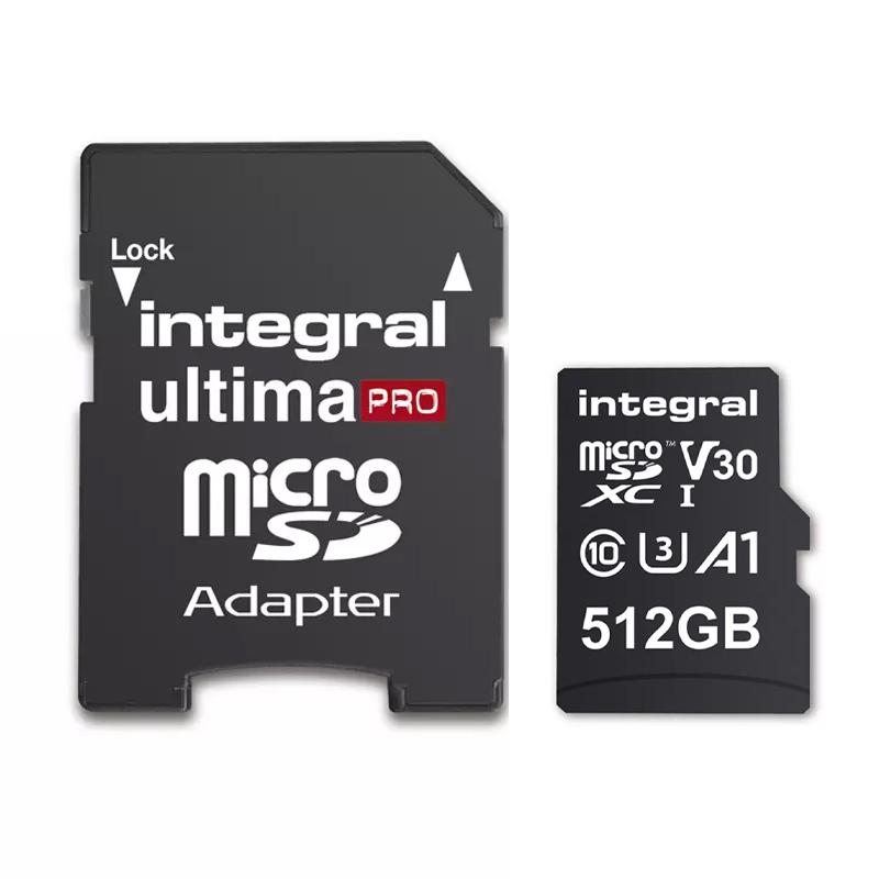 Integral 512GB UltimaPRO A2 V30 High Speed microSD Card (SDXC) UHS-I