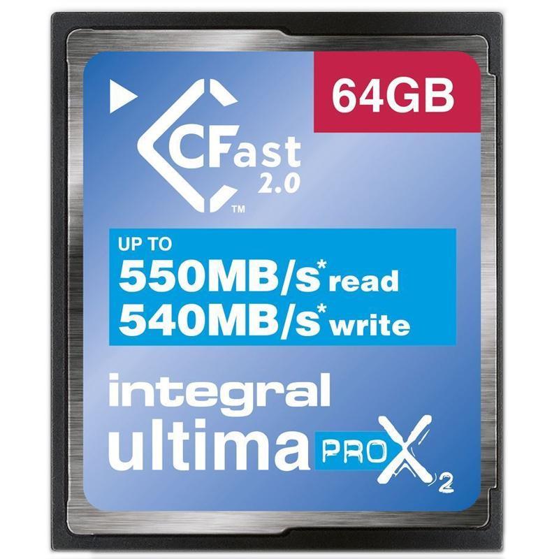 Integral 64GB UltimaPro X2 CFast 2.0 Memory Card - 550MB/s