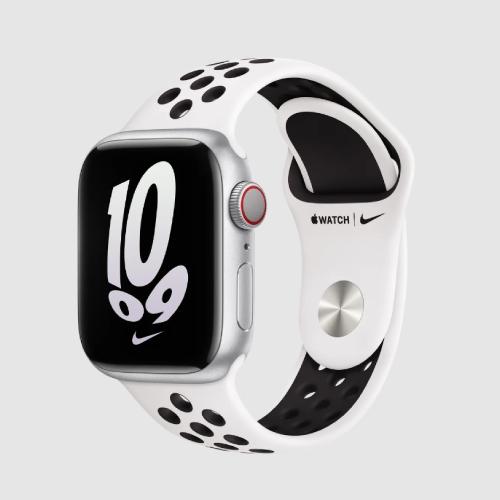 Apple Official Watch Nike 41mm Sport Band - White/Black