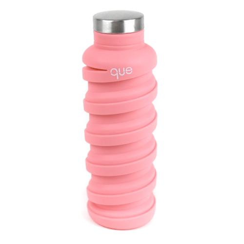 Que Bottle, 20oz collapsible bottle - Coral Pink