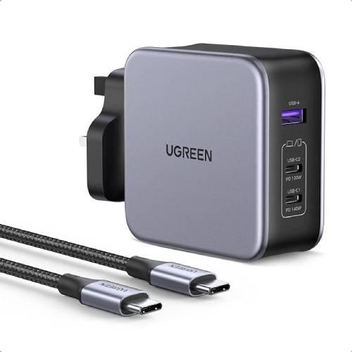 UGREEN Nexode 140W USB C Charger 3 in 1 Power Adapter