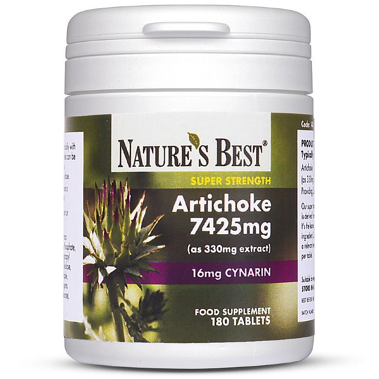 Artichoke 7425Mg, High Strength Extract 180 Tablets