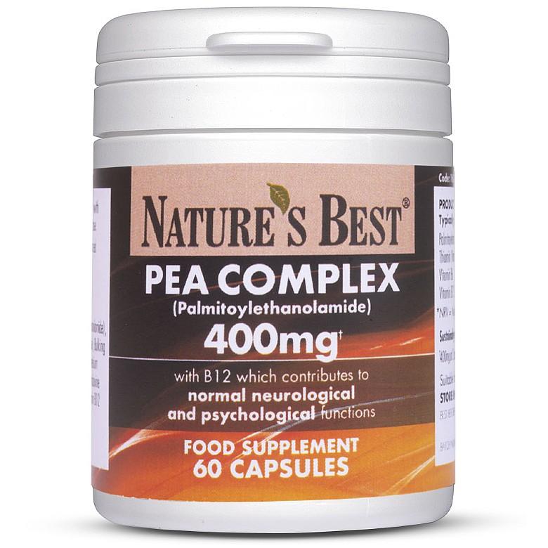 Pea Complex (Palmitoylethanolamide) 400Mg*, High Strength 60 Capsules