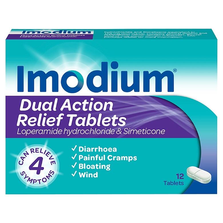 Imodium Dual Action Tablets 12 Tablets