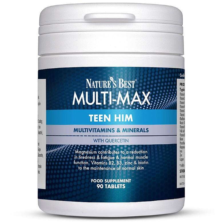 Multimax® Teen Him, A Comprehensive Multi Including Nutrients To Support Skin Health 90 Tablets