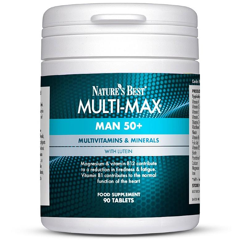 Multimax® Man 50+, A Multivitamin With Nutrients To Meet The Specific Needs Of Men 50+ 180 Tablets