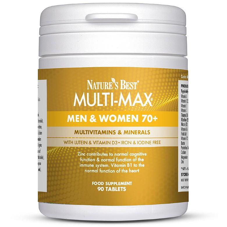 Multimax® 70+, A Multivitamin With Nutrients To Support Immunity And Cognition 180 Tablets