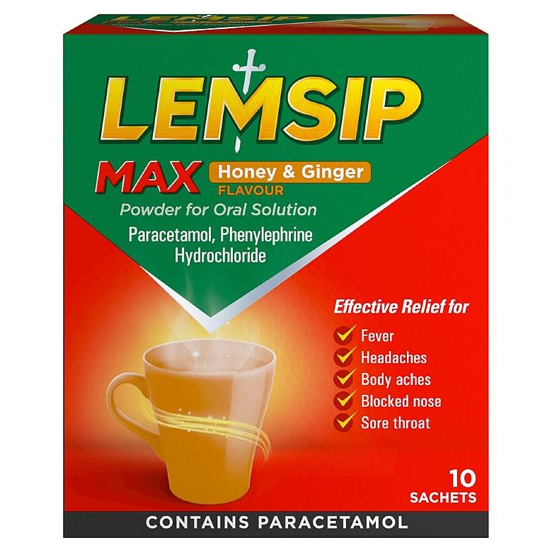 Lemsip Max Honey & Ginger Flavour Fusions 10