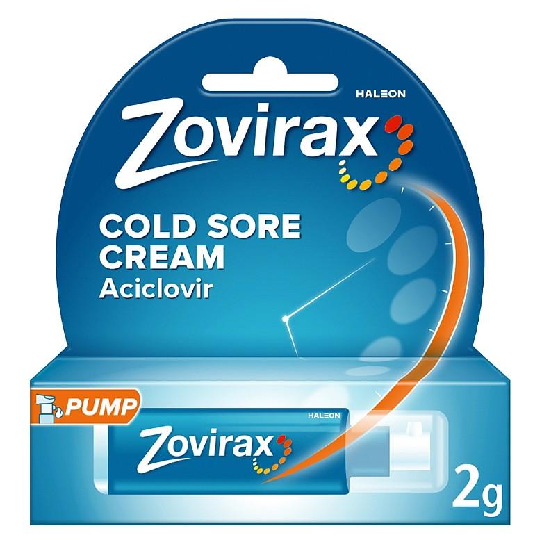 Zovirax Cold Sore Cream Pump 2G