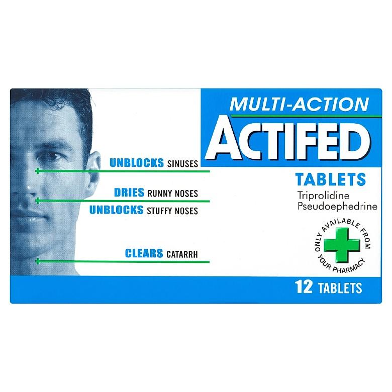 Actifed Multiaction Tablets 12