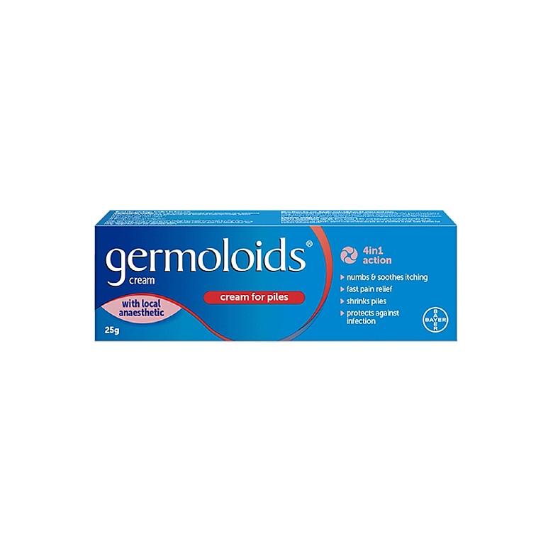 Germoloids Triple Action Haemorrhoids (Piles) Cream 25G