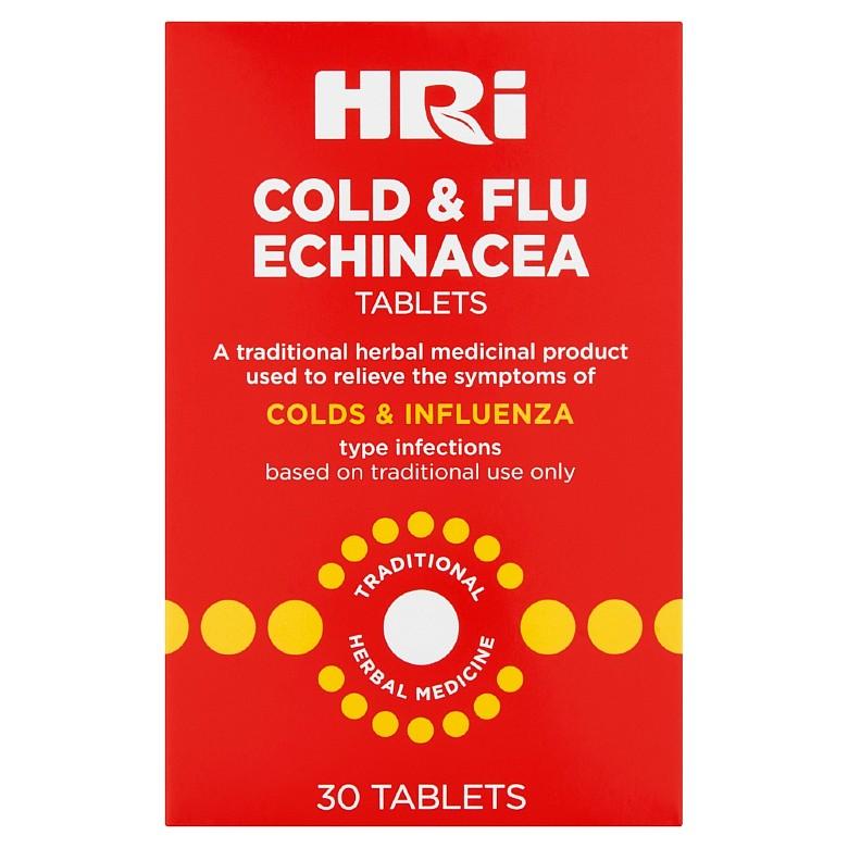 Hri Cold & Flu Echinacea 30 Tablets 30 Tablets