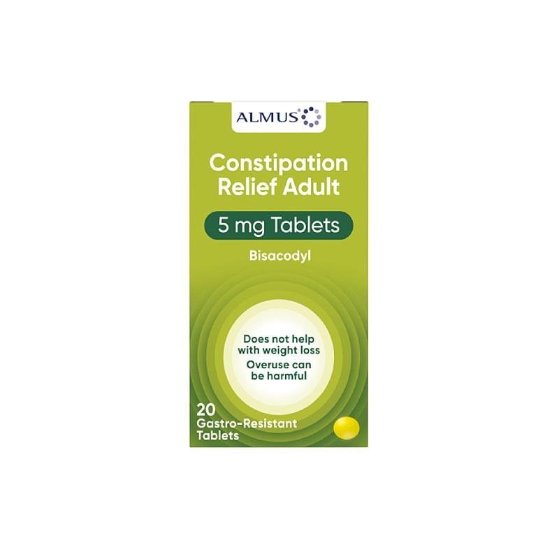 Almus Constipation Relief (Bisacodyl 5Mg) 20 Tablets