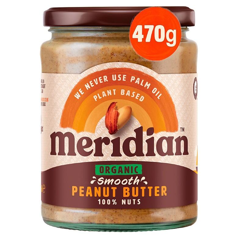 Meridian Organic Smooth Peanut Butter 470G