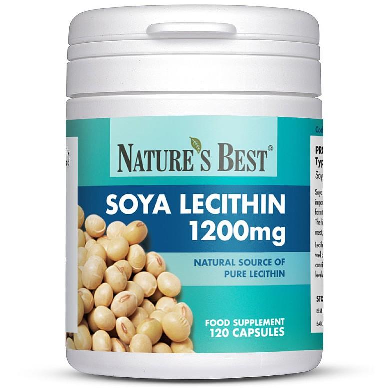 Soya Lecithin 1200Mg, High Strength Capsules 120 Capsules