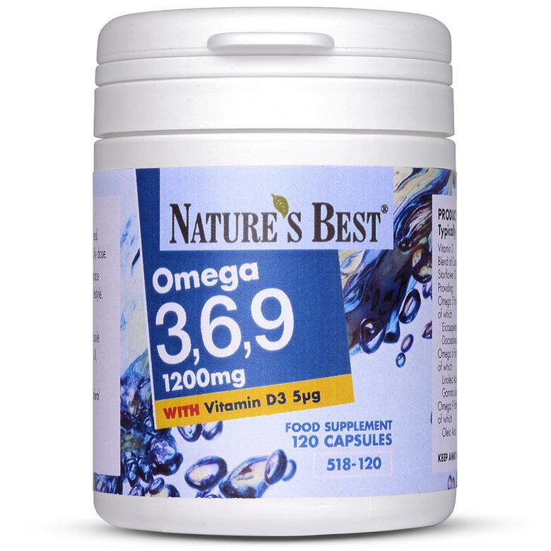 Omega 3, 6, 9 1200Mg, A Unique Formula 120 Capsules