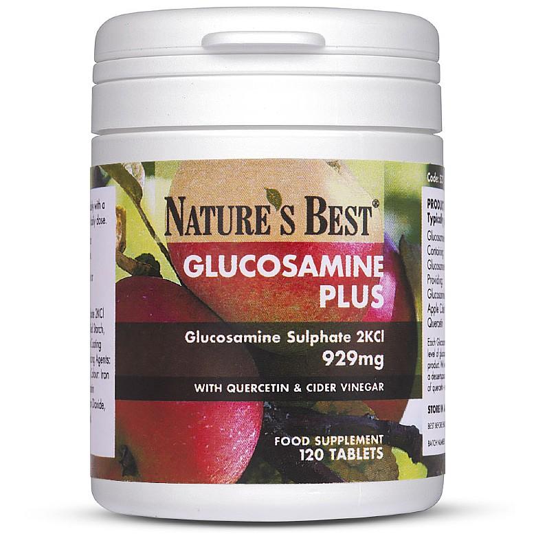 Glucosamine Plus Quercetin And Cider Vinegar, Unique High Strength Formula 120 Tablets