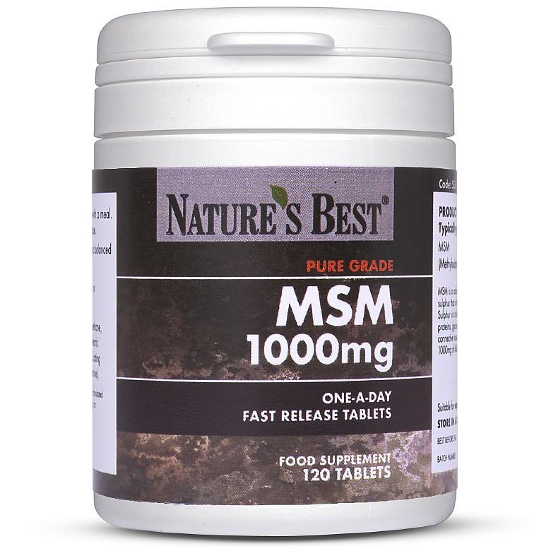 Msm 1000Mg, Fast Release Tablets 120 Tablets