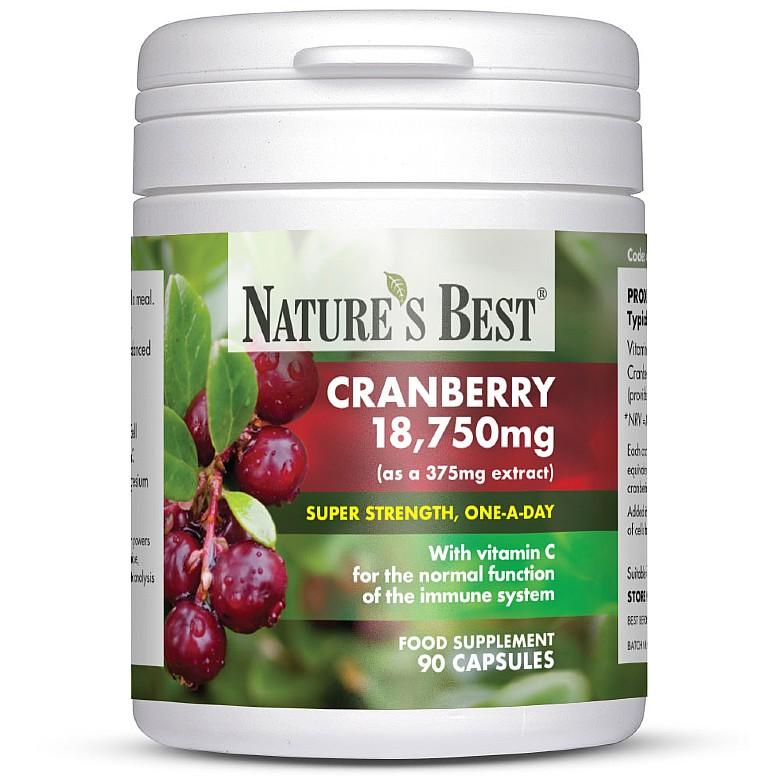 Cranberry Capsules 18,750Mg, High Strength Extract 90 Capsules