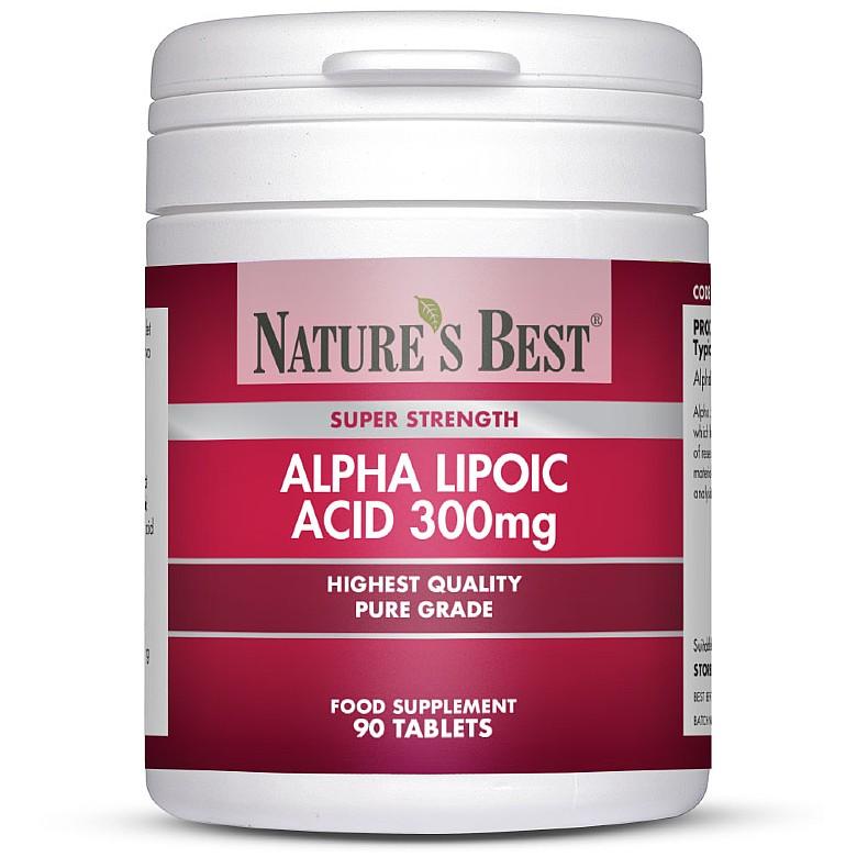 Alpha Lipoic Acid 300Mg, Super Strength And Purest Grade 90 Tablets