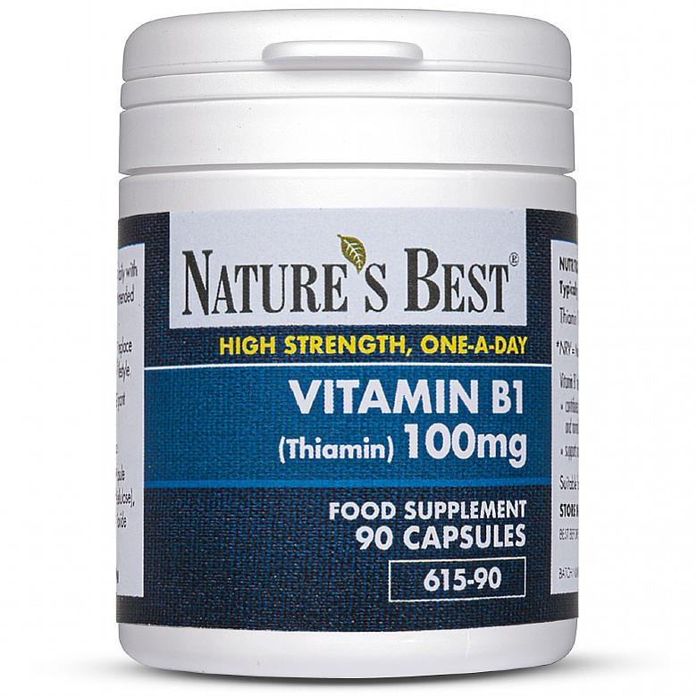 Vitamin B1 100Mg (Thiamin), Contributes To Energy Release From Food 90 Capsules