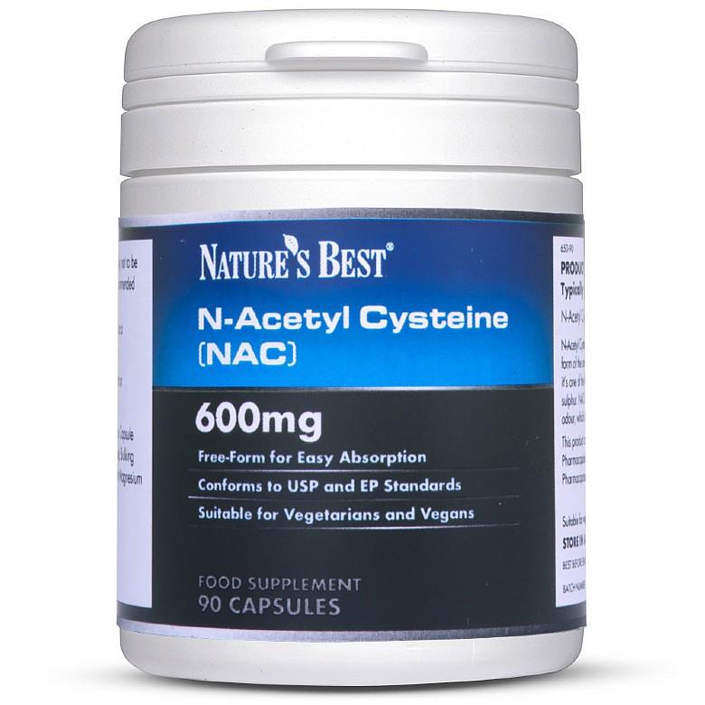 Nacetyl Cysteine 600Mg (Nac), Stable Form Of The Amino Acid Cysteine 90 Capsules