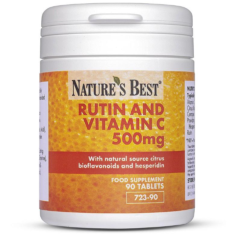 Rutin And Vitamin C 500Mg, Contributes To The Normal Function Of The Immune System 90 Tablets