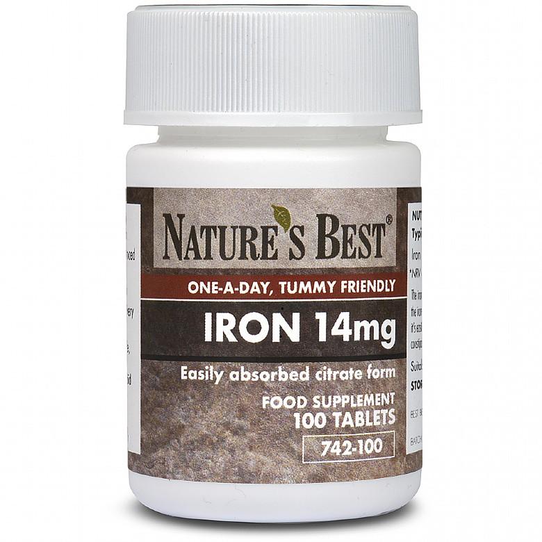 Iron 14Mg As Citrate, High Strength Tummyfriendly Formula 100 Tablets