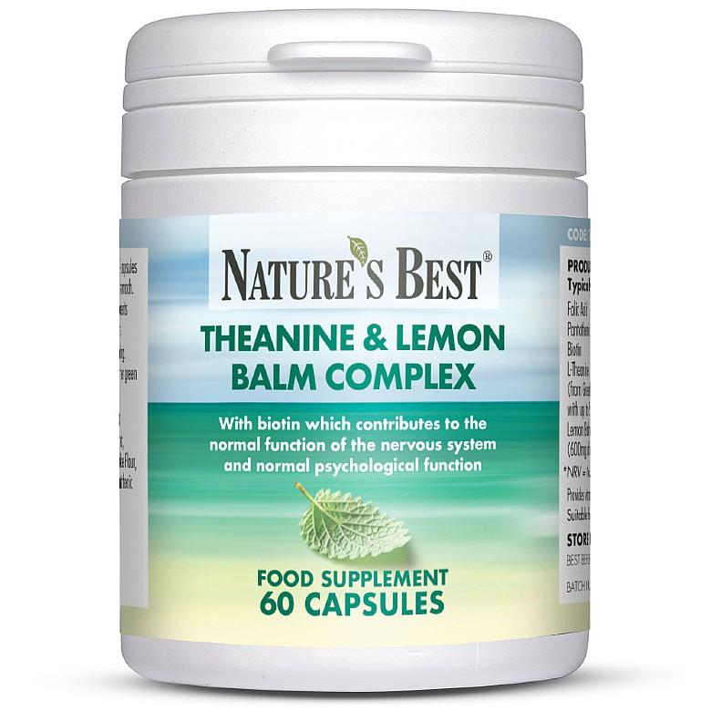 Theanine And Lemon Balm Complex Tablets 120 Capsules In 2 Pots