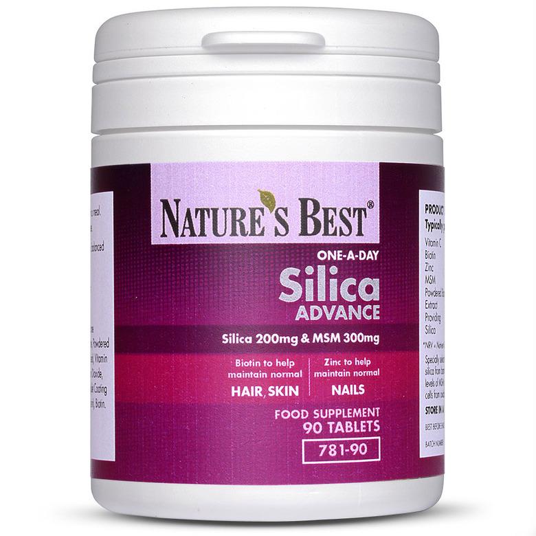 Silica Advance, With Key Nutrients Biotin, Zinc And Msm 180 Tablets In 2 Pots