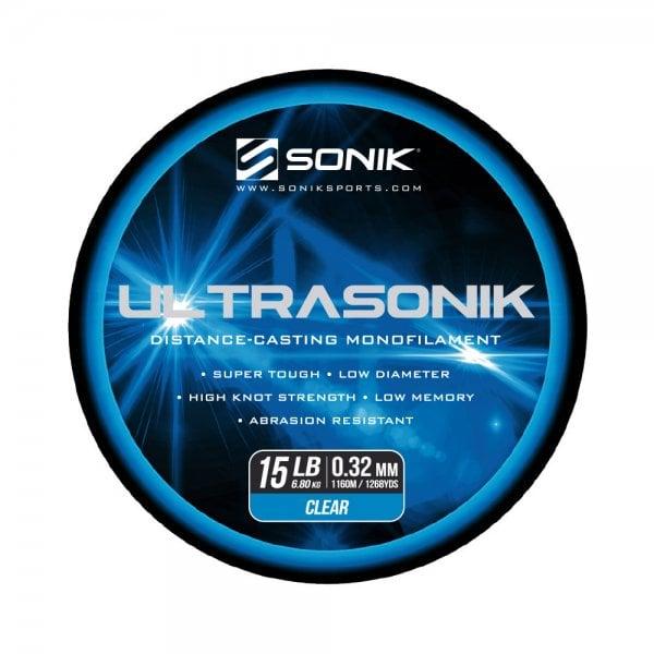 Sonik Ultrasonik Saltwater Mono Clear 15LB 1160m 0.32mm Size: Clear 15