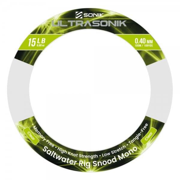 Sonik Ultrasonik Snood Mono 15LB 100m 0.40mm Size: 15LB 100m 0.40mm