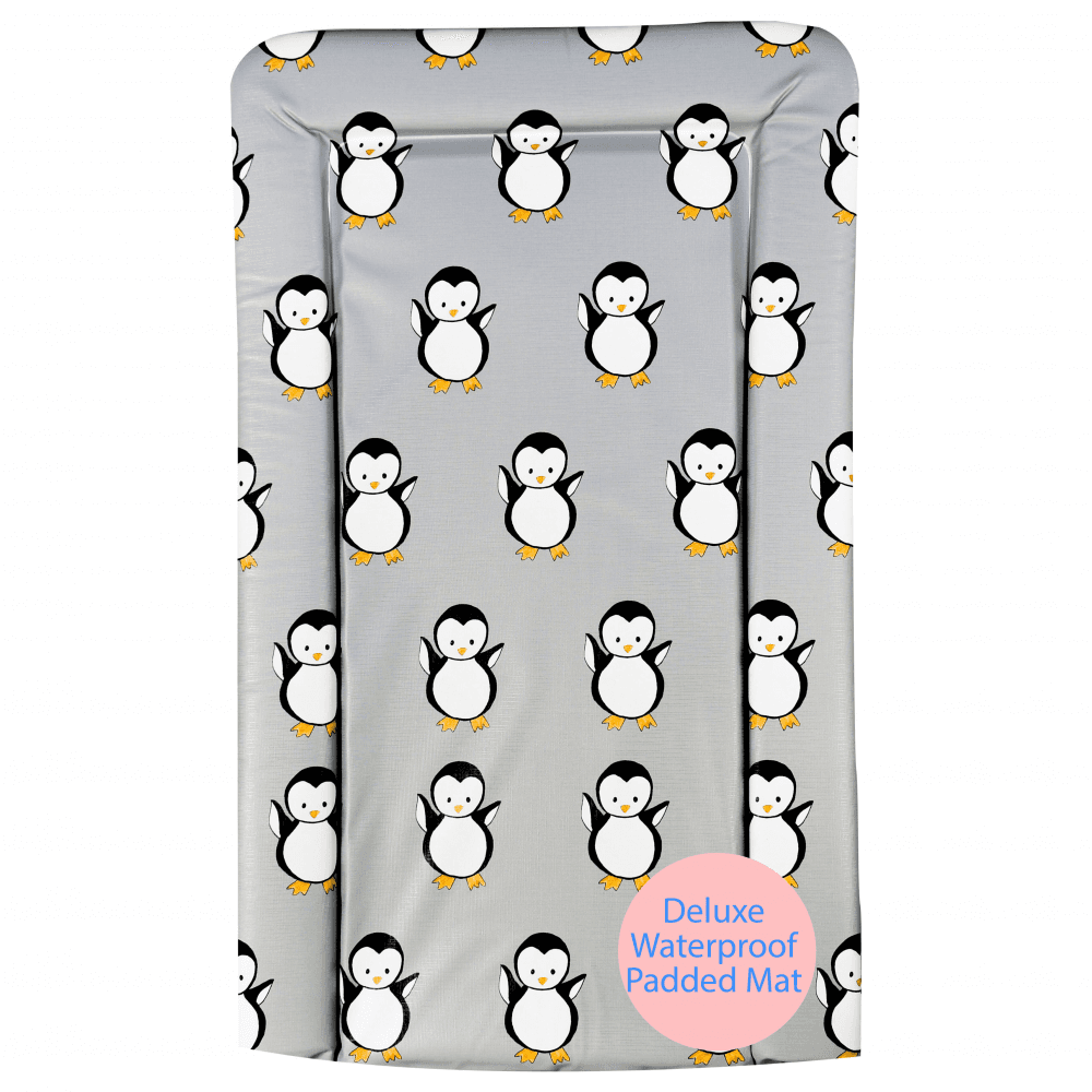 Callowesse Baby Changing Mat - Grey Penguin