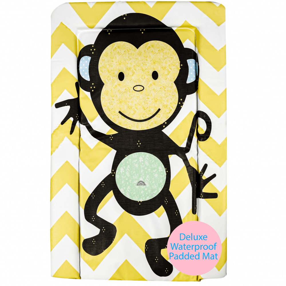 Callowesse Baby Changing Mat - Monkey Chevron