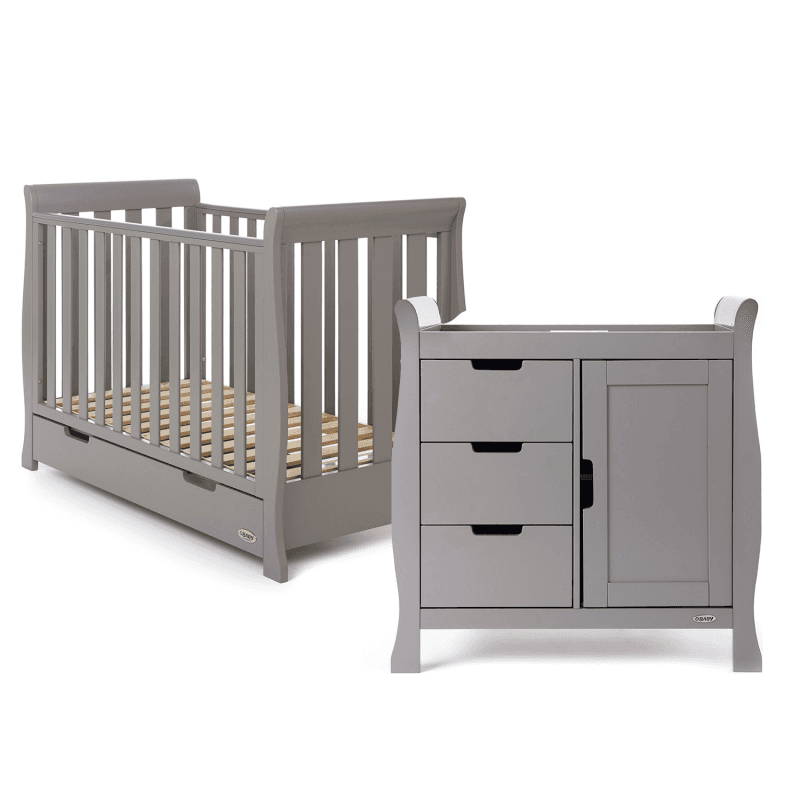 Obaby Stamford Mini 2 Piece Room Set - Taupe Grey