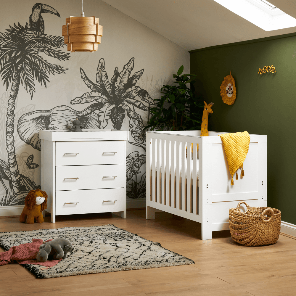 Obaby Nika Mini 2 Piece Room Set- White Wash