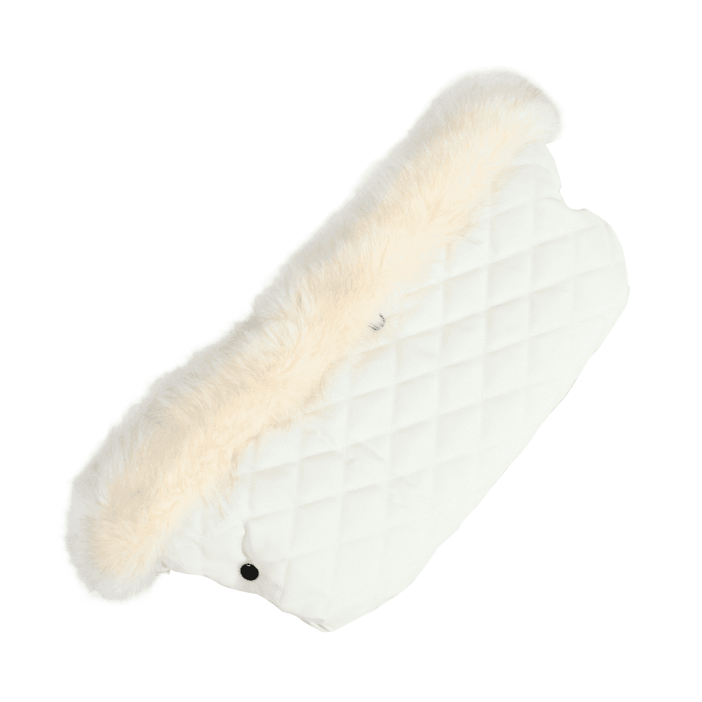 My Babiie Fur Trimmed Pushchair Handmuff - Cream