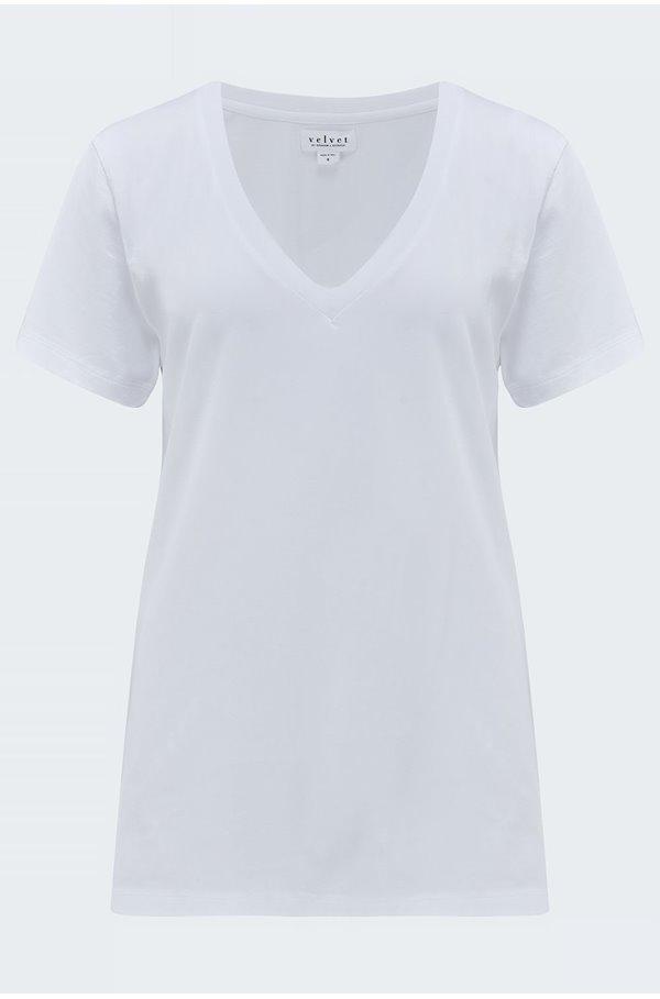 Velvet - Susan T-Shirt in White