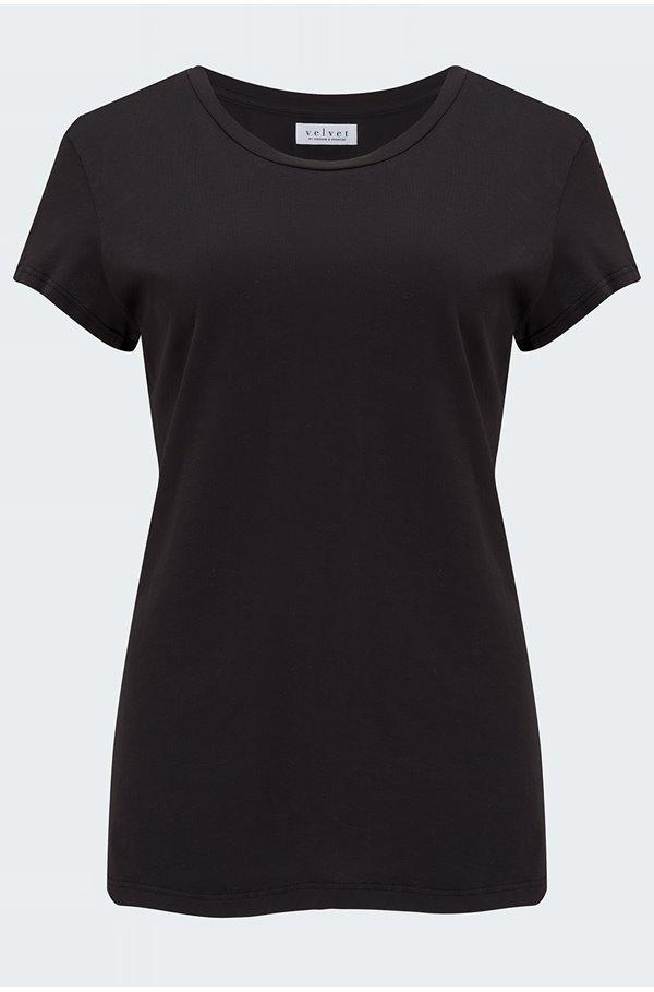 Velvet - Trisha T-Shirt in Black