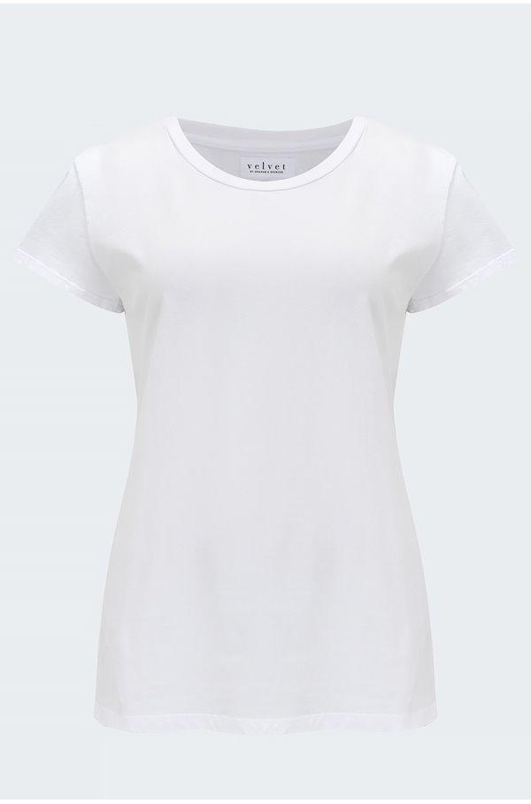 Velvet - Trisha T-Shirt in White