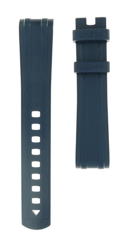 Watch strap Omega 032CVZ010127 Rubber Blue 20mm