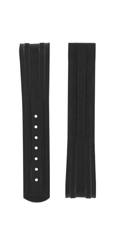 Watch strap Omega 032CVZ015752 Rubber Black 20mm